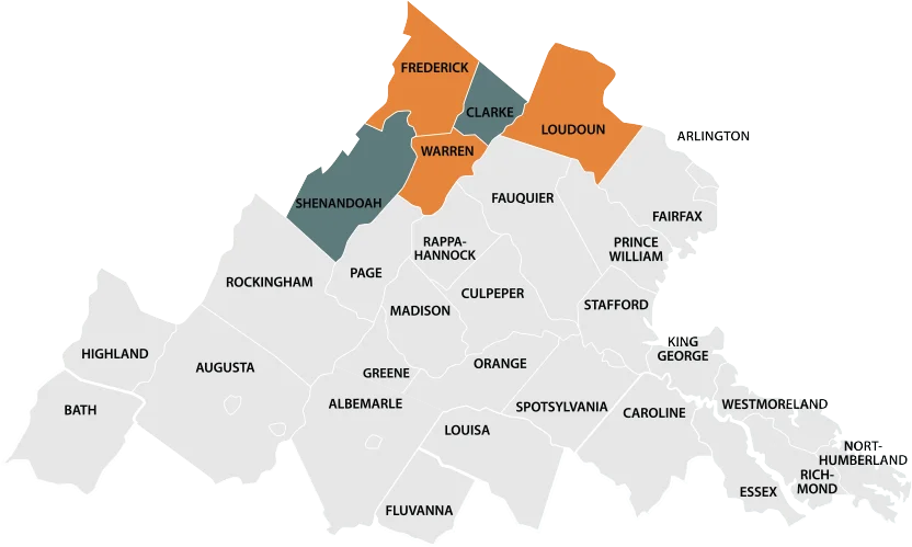 Serving County Map